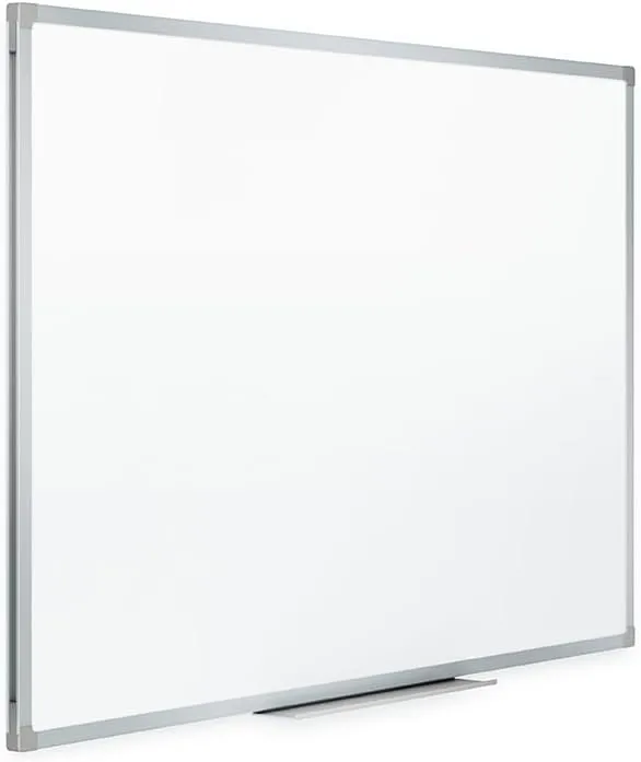 MEAD Dry-Erase Board, Melamine Surface, Silver Aluminum Frame