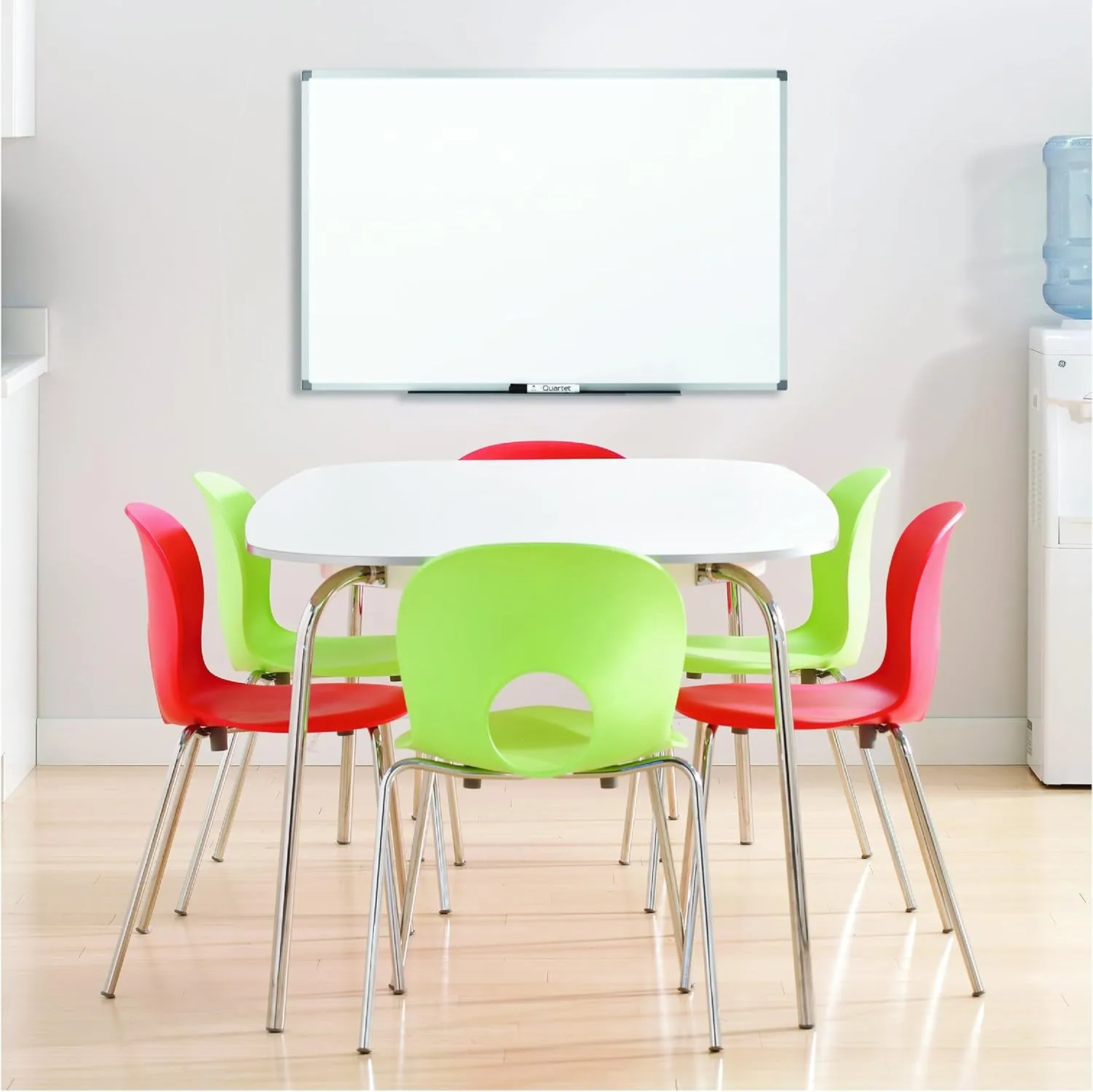 MEAD Dry-Erase Board, Melamine Surface, Silver Aluminum Frame