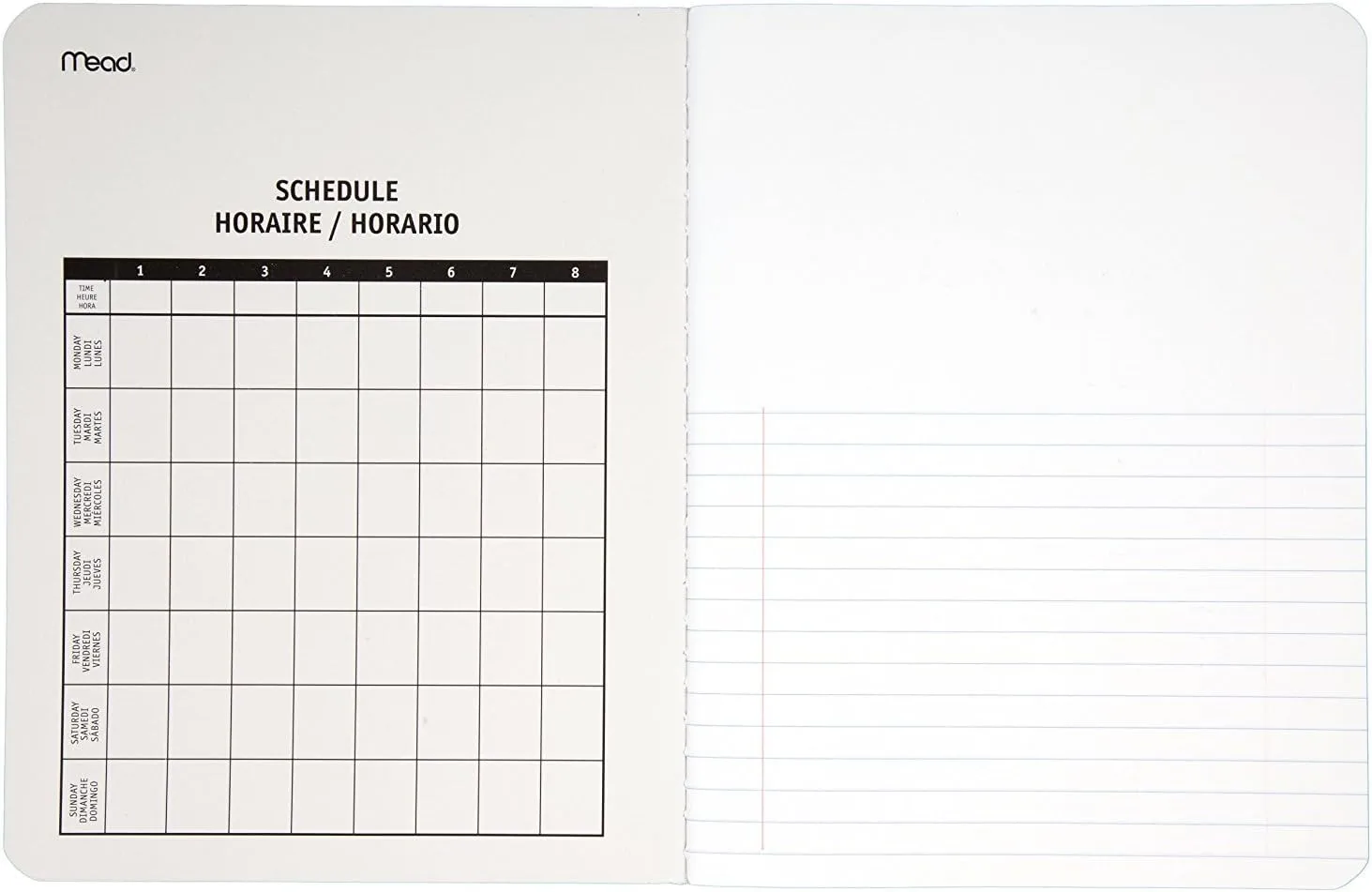 Mead Composition Notebook, Wide Ruled Paper, 9-3/4" x 7-1/2", 100 Sheets per Comp Book, Black/White (09920) Pack of 1 Black