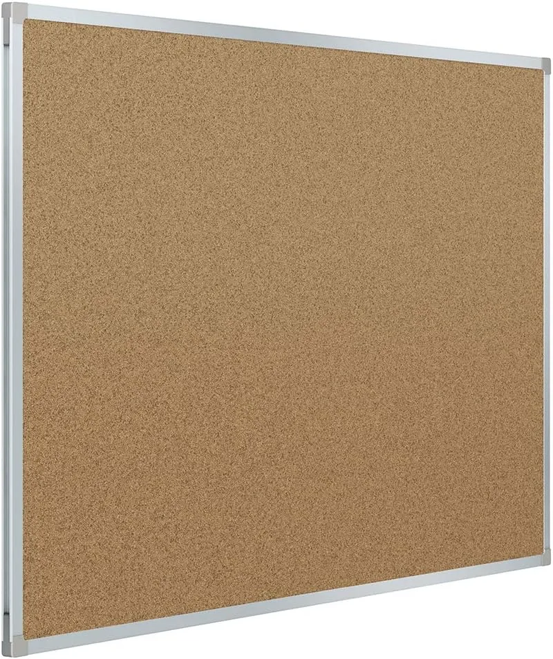 MEAD Classic Cork Bulletin Board with Aluminum Frame