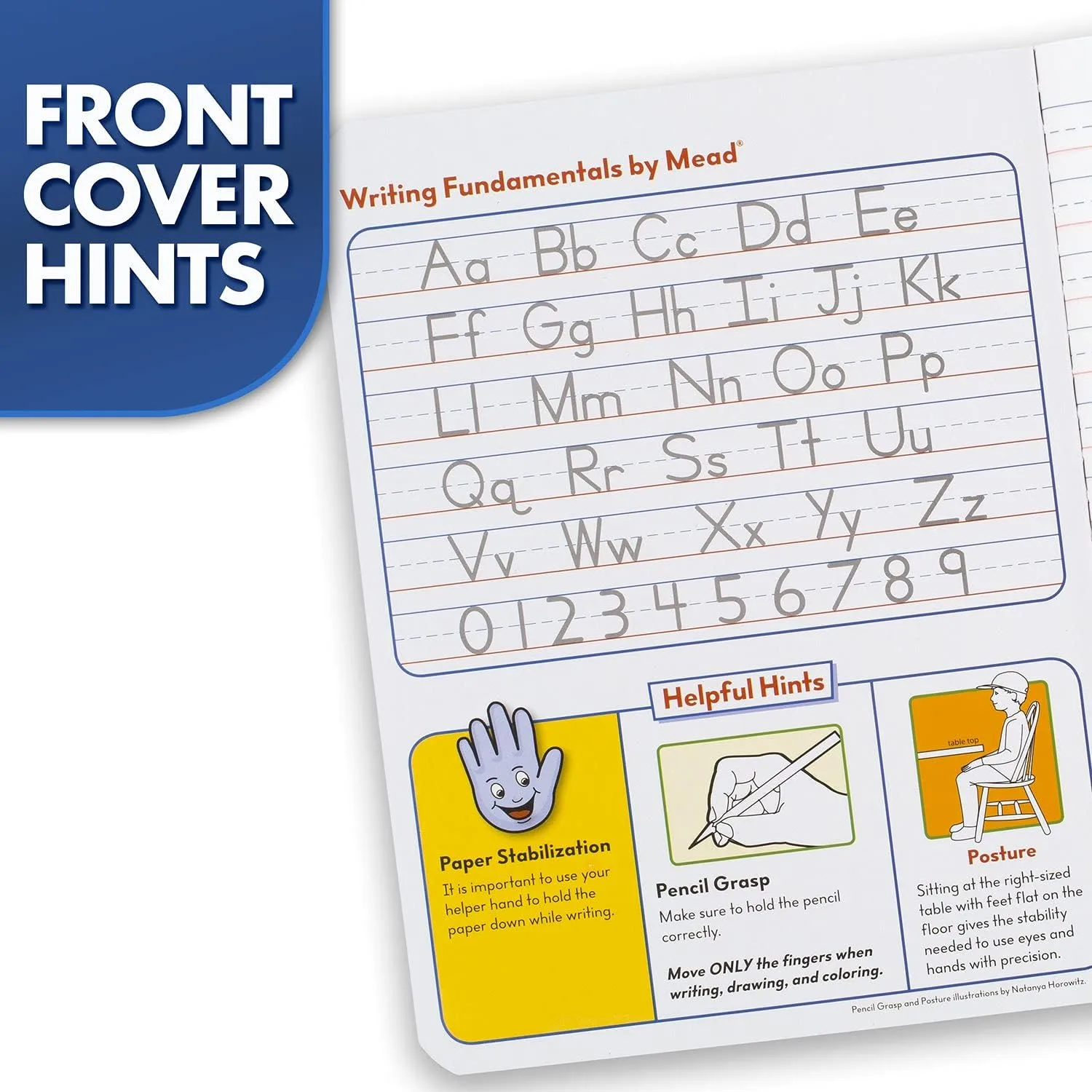 Mead Primary Composition Book, Primary Ruled Journal, Grades K-2, 7-1/2" x 9-3/4", 100 Sheets, Blue Marble