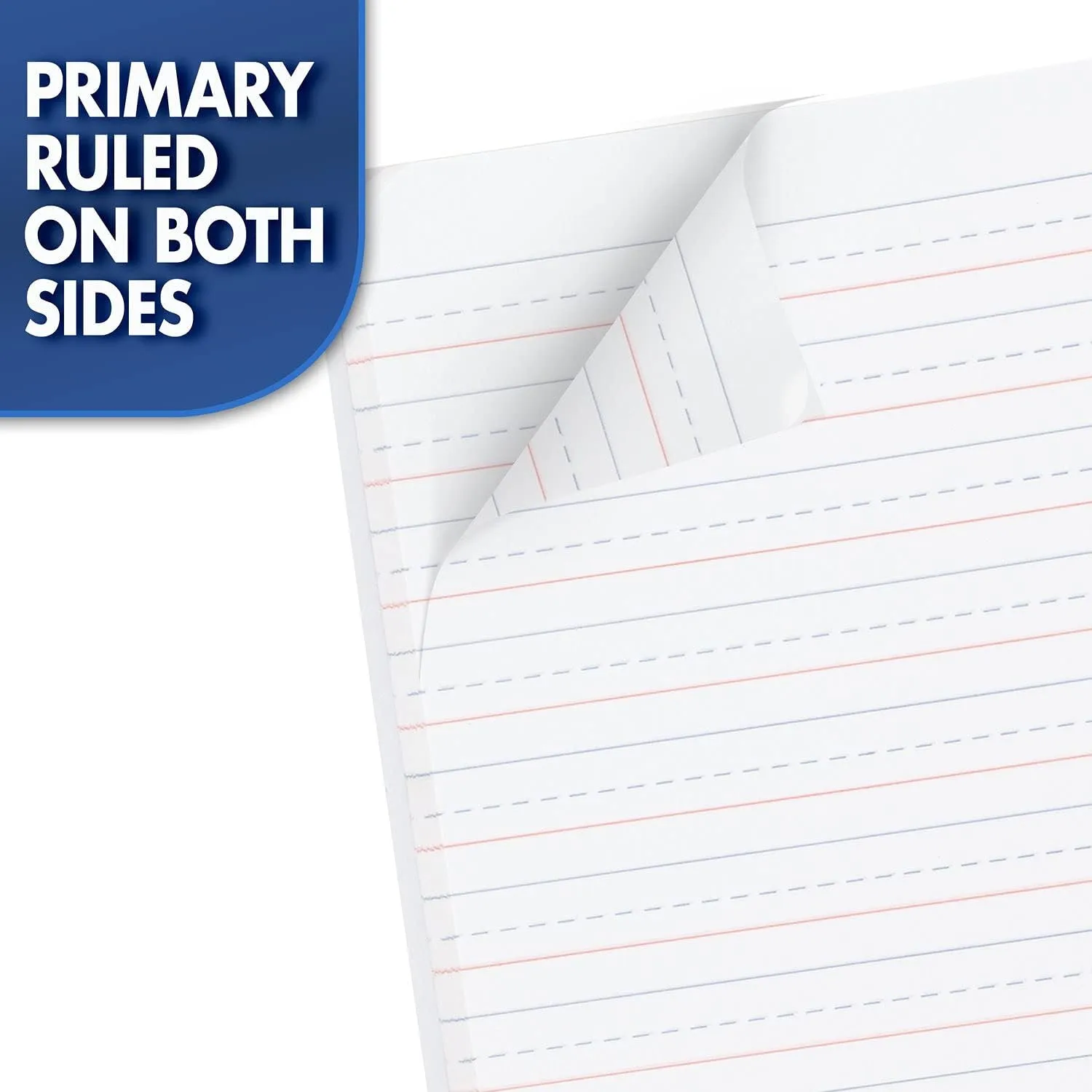 Mead Primary Composition Book, Primary Ruled Journal, Grades K-2, 7-1/2" x 9-3/4", 100 Sheets, Blue Marble