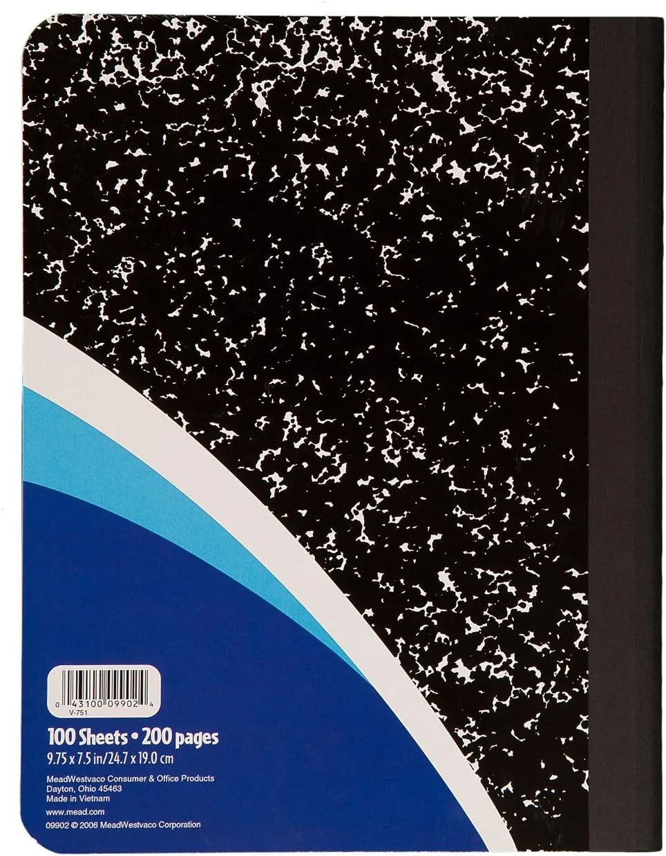 Mead Primary Composition Book, Primary Ruled Journal, Grades K-2, 7-1/2" x 9-3/4", 100 Sheets, Blue Marble