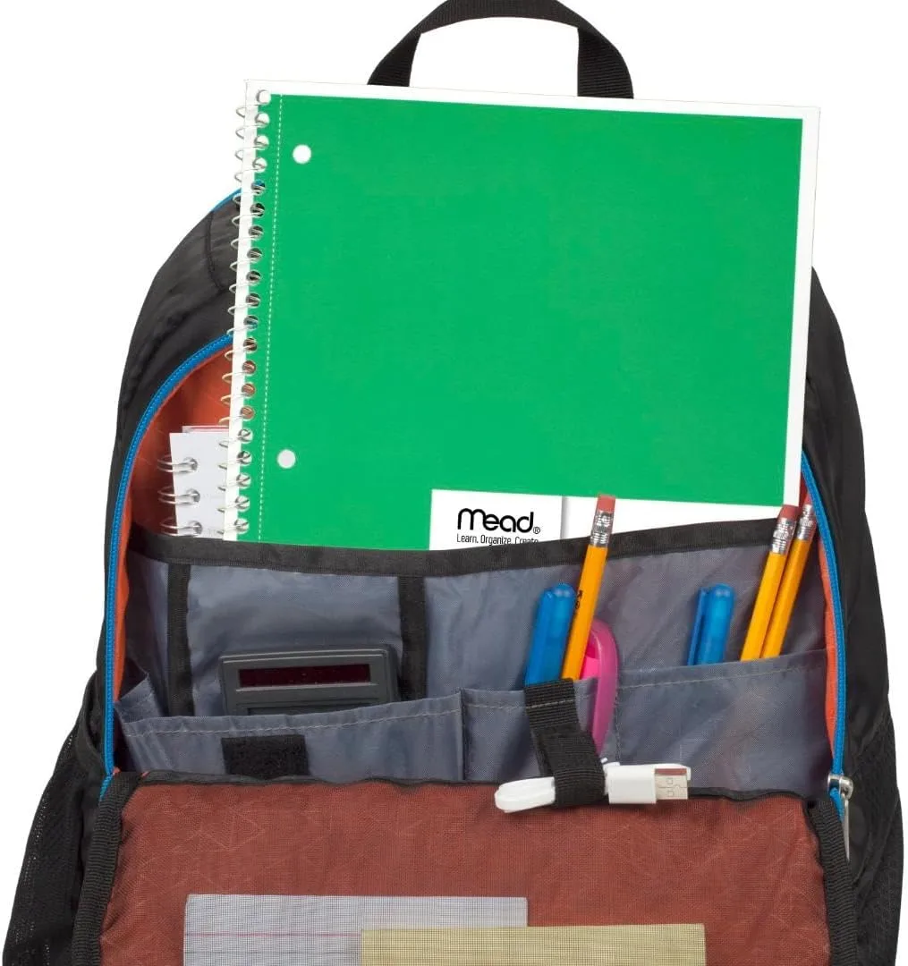 Mead Spiral Notebooks, 6 Pack, 1 Subject, Wide Ruled, 7-1/2" x 10-1/2", 70 Sheets