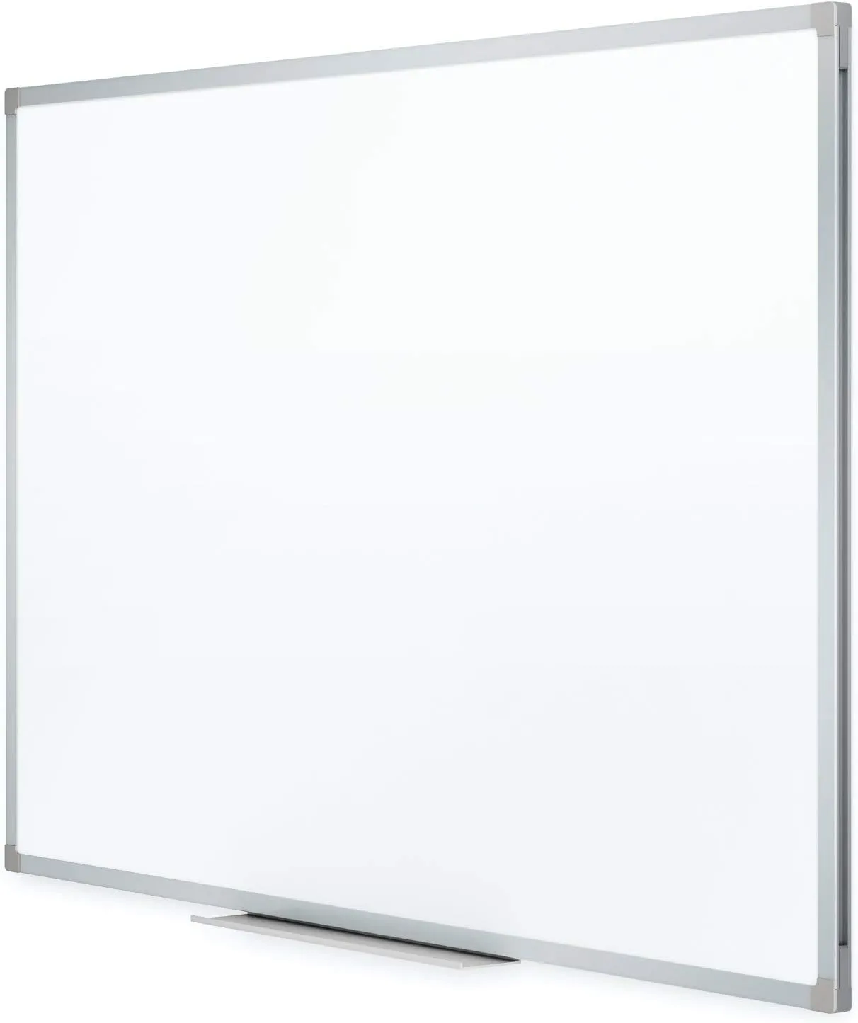 MEAD Dry-Erase Board, Melamine Surface, Silver Aluminum Frame