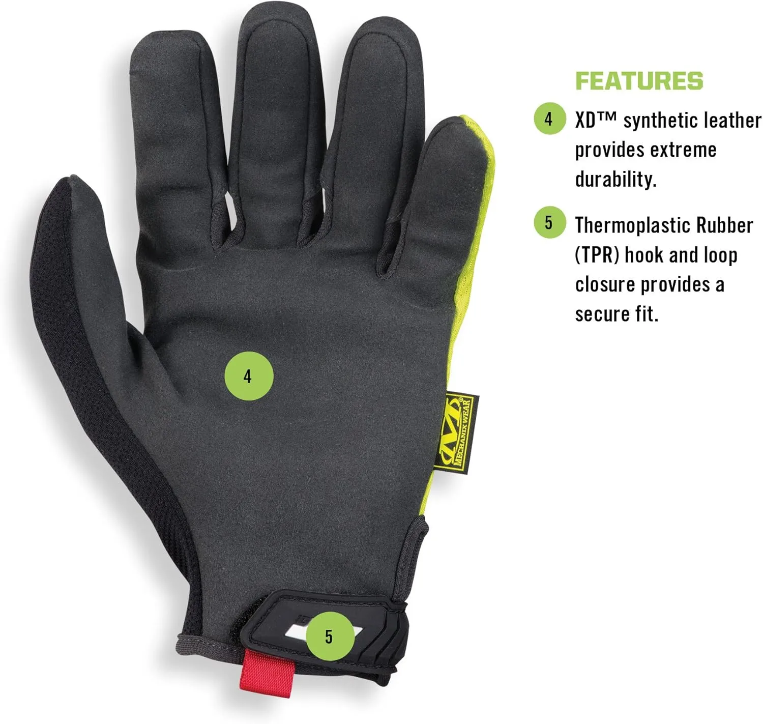 Mechanix Wear The Original Hi-Viz Gloves - High-Visibility Work Gloves