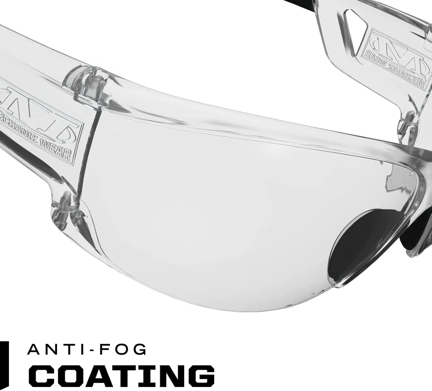 Mechanix Wear: Vision Type-N Safety Glasses with Advanced Anti Fog, Scratch Resistant, Rimless Lens, Protective Eyewear