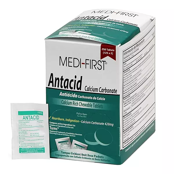 Antacid Tablet, 250 Ct