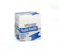 Medique Products 65250 Woven Knuckle Blue Metal Detectable Bandage, 50 Per Box 1 Count (Pack of 1)