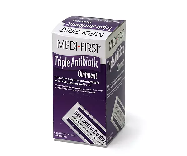 Medique Products 22335 Triple Antibiotic Ointment, .5 Gram, 144 Per Box 144 Packets
