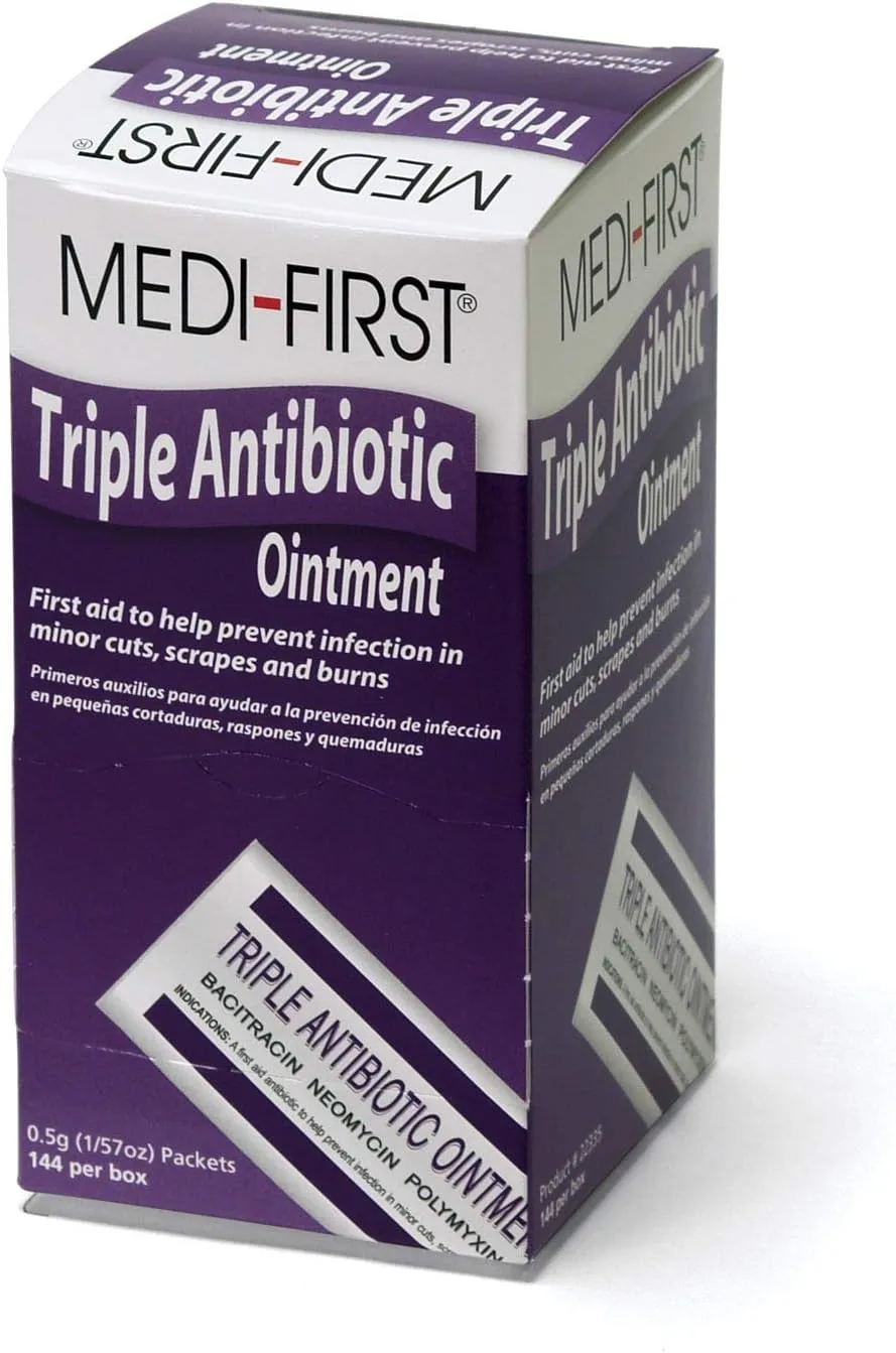 Medique Products 22335 Triple Antibiotic Ointment, .5 Gram, 144 Per Box 144 Packets