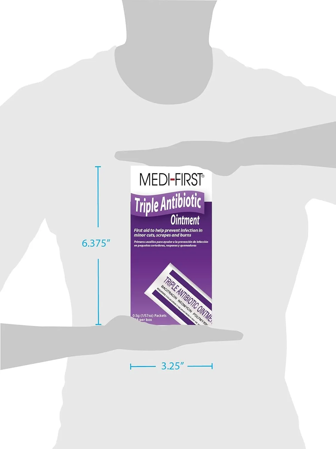 Medique Products 22335 Triple Antibiotic Ointment, .5 Gram, 144 Per Box 144 Packets