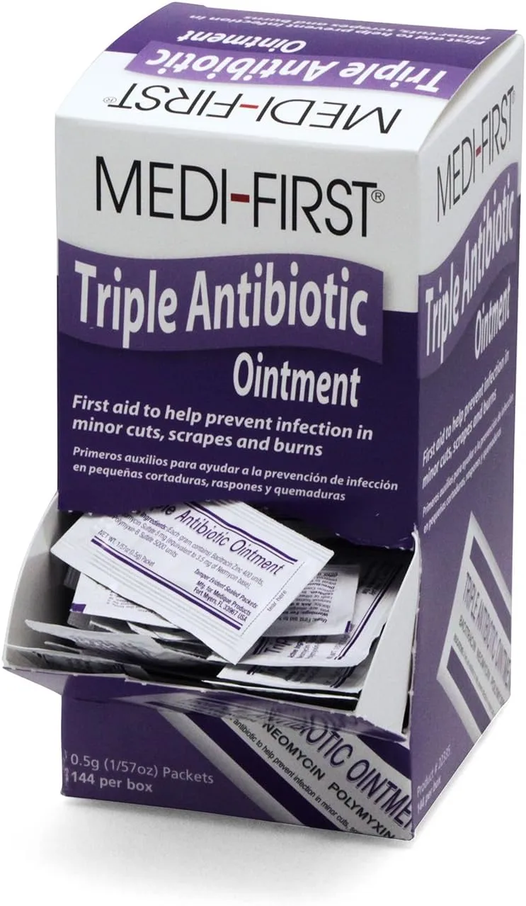 Medique Products 22335 Triple Antibiotic Ointment, .5 Gram, 144 Per Box 144 Packets