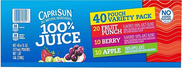 Capri Sun, Variety Pack, 6 fl. oz., 40 pack