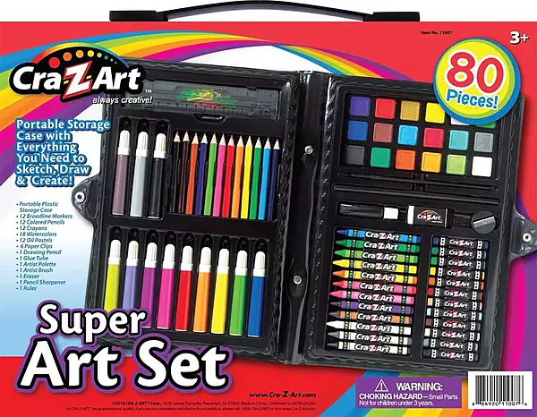 Cra-Z-Art 80 Piece Super Art Set