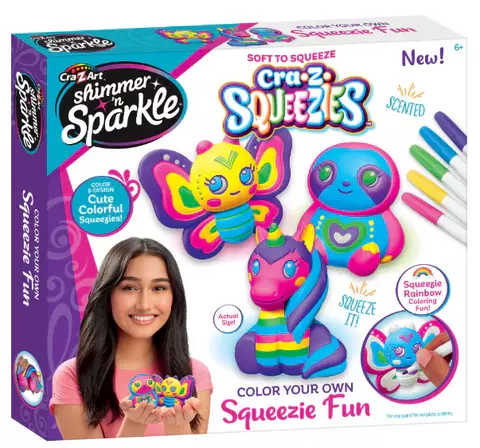 Cra-Z-Art Shimmer 'N Sparkle Squeezies Color Your Own Squeez