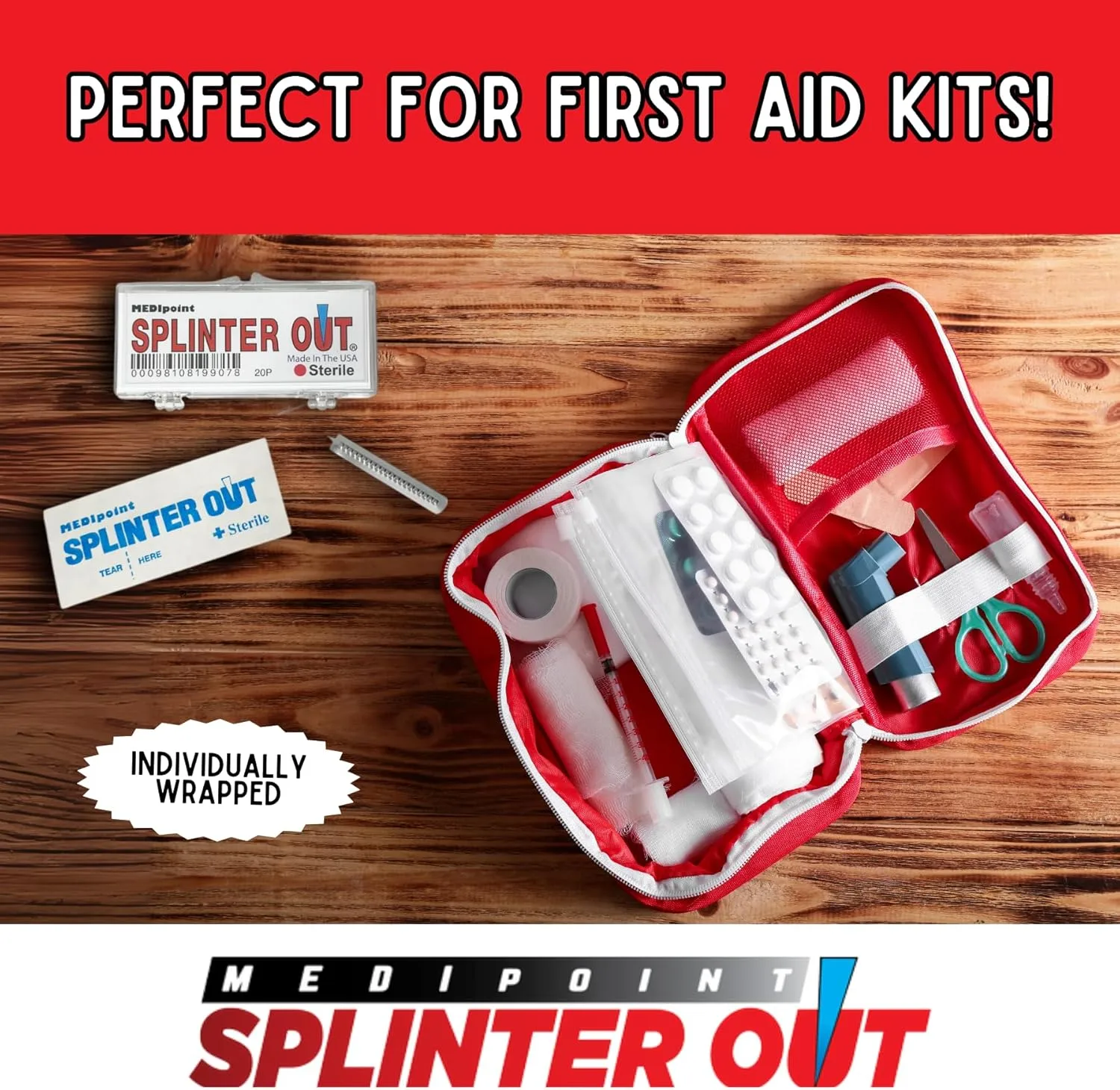 MEDIpoint Splinter-out, 10-Count Plastic Case (Pack of 5)