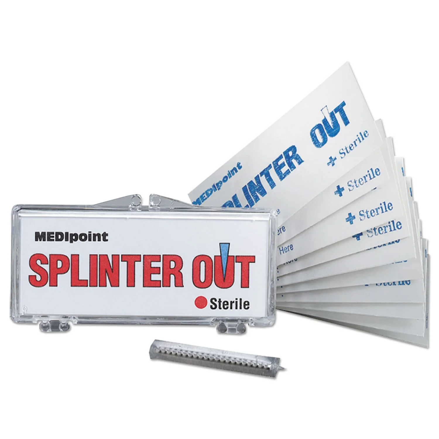 MediPoint Splinter Out, First Aid Kit Refill Supplies for Business, Worksite, and Home, 10 Count 10 Count (Pack of 1)