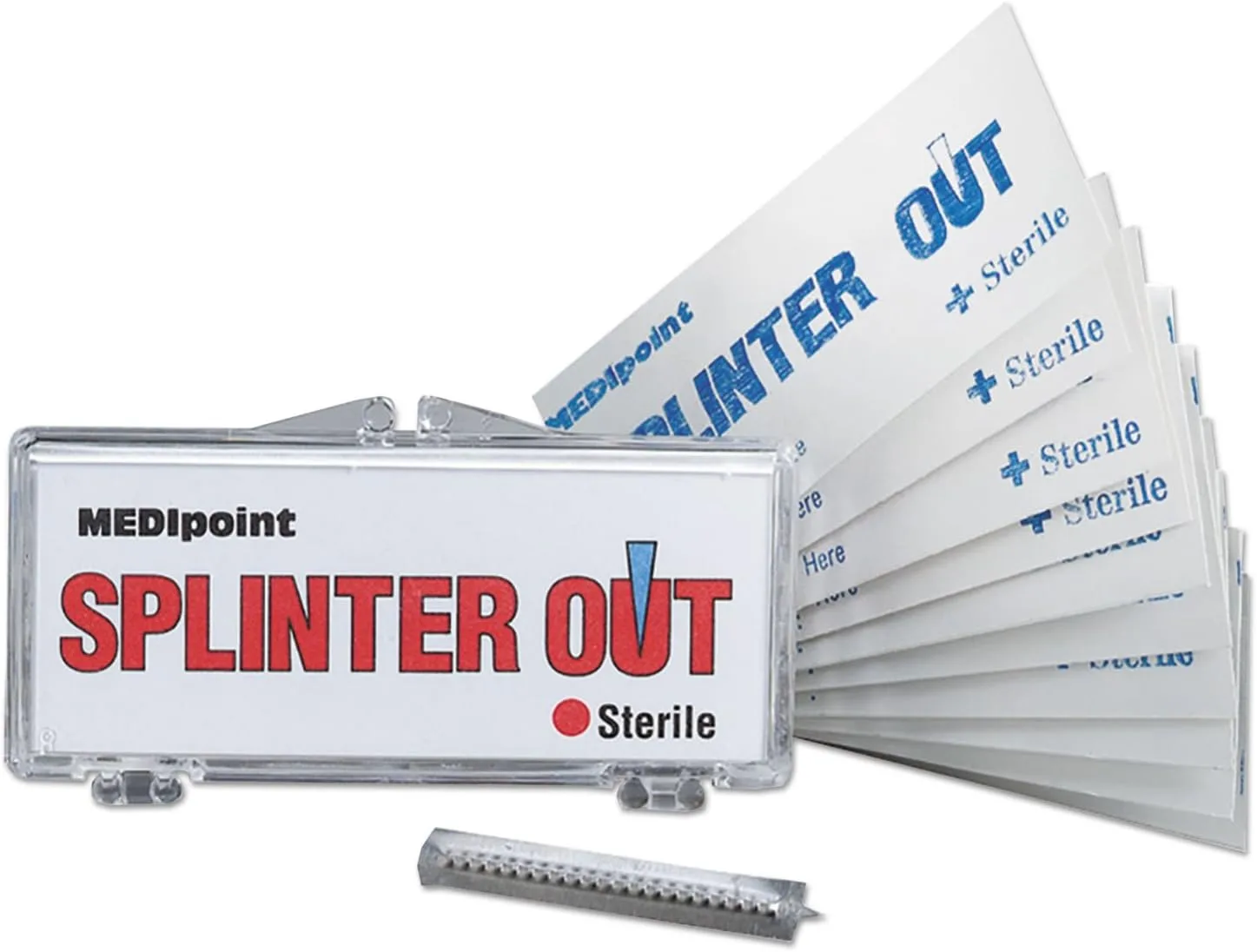 MediPoint Splinter Out, First Aid Kit Refill Supplies for Business, Worksite, and Home, 10 Count 10 Count (Pack of 1)