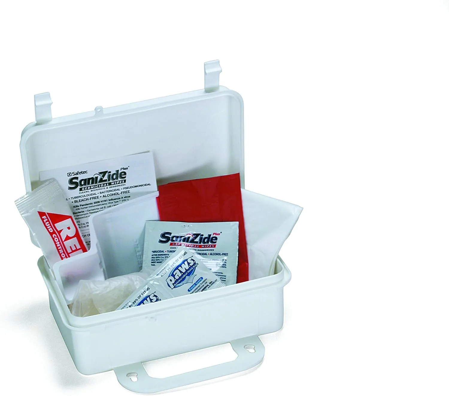 Medique 89701 Body Fluid Clean Up Kit, Plastic Case, Filled, White, 1" x 25 yard