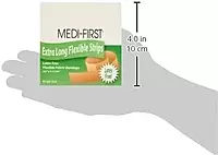 Medique 62178 Medi-First Latex Free Woven Bandages, Extra Long, 3/4-Inch X 4-11/16-Inch, 40-Per Box 40 Count (Pack of 1)