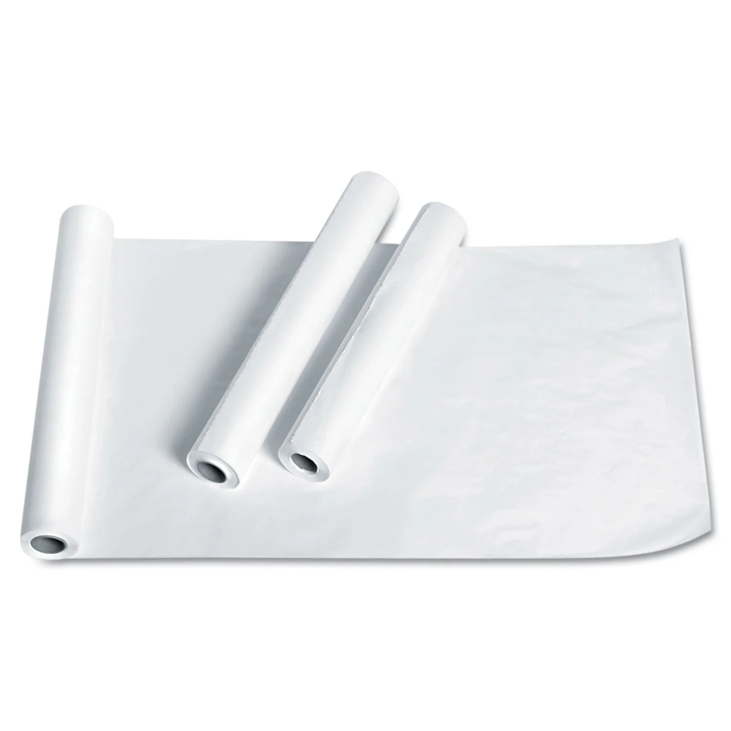 Medline Deluxe Smooth Exam Table Paper, 21in x 125ft, Crepe, Carton Of 12 Rolls