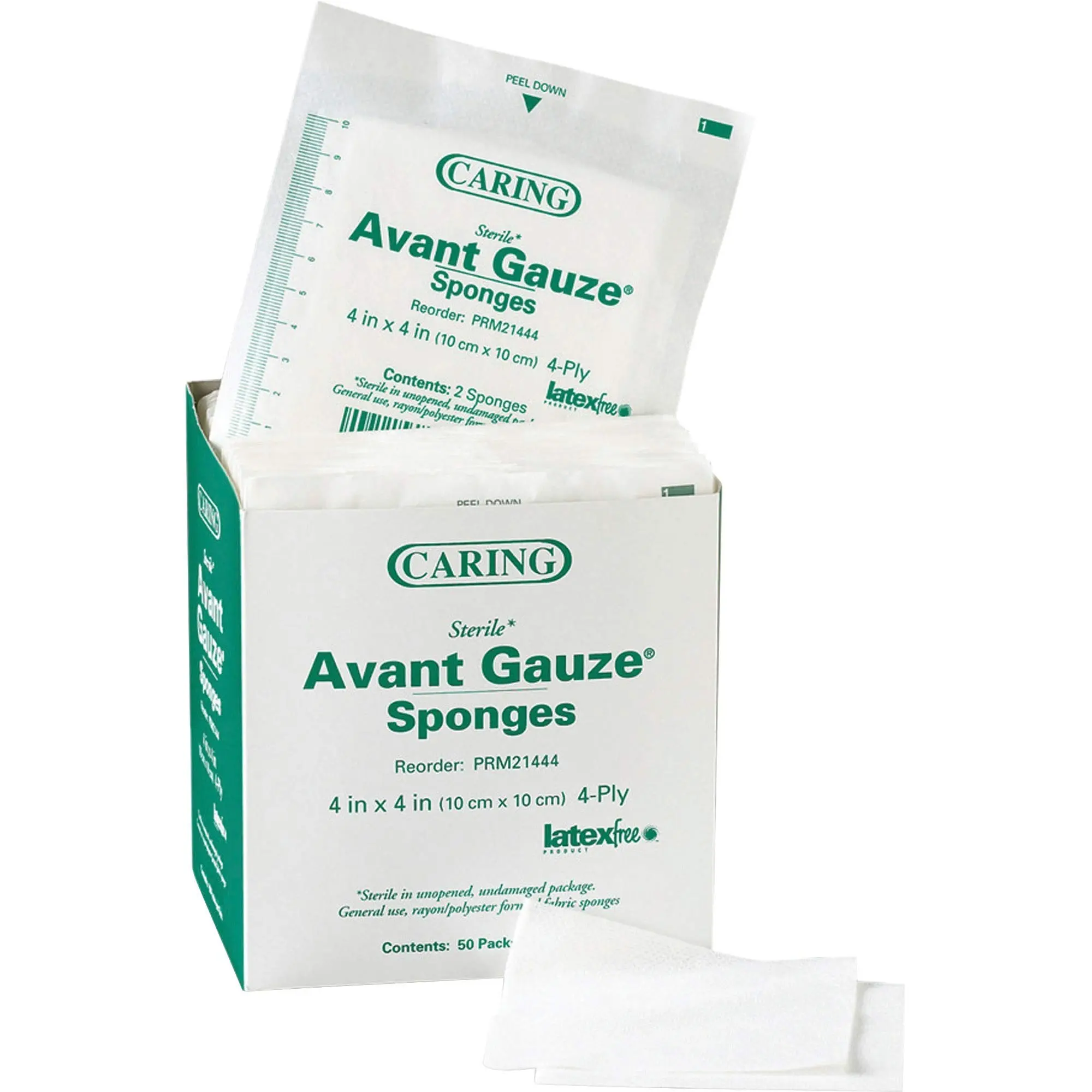 Medline Sterile Gauze Sponges, 4 in x 4 in, 4-Ply, Pack of 50