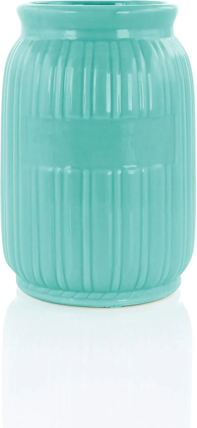 MegaChef 9-Piece Silicone and Wood Utensil Set with Ceramic Holder