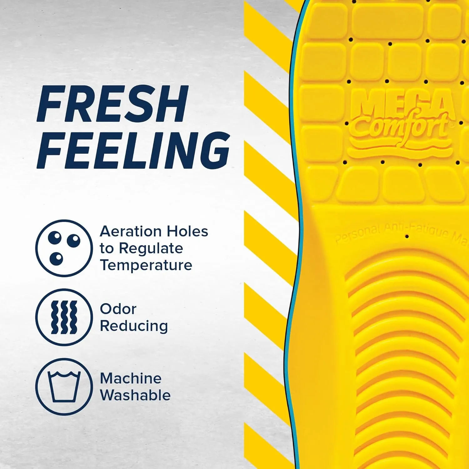 MEGA Comfort Insoles - PAM M14 Yellow