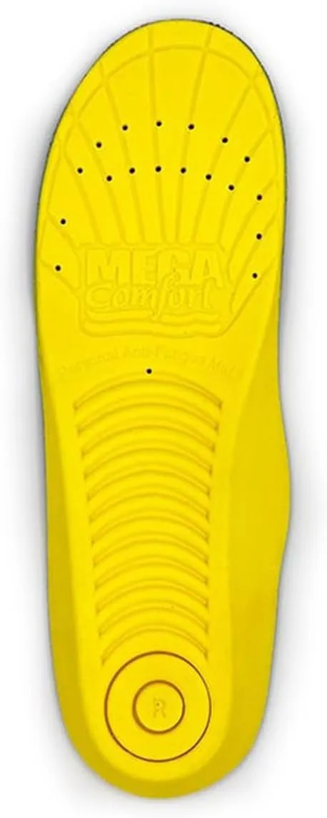 MEGACOMFORT MCFPAM-M8/W10 Insole, Men 8/Women 10, Yellow/Black, PR
