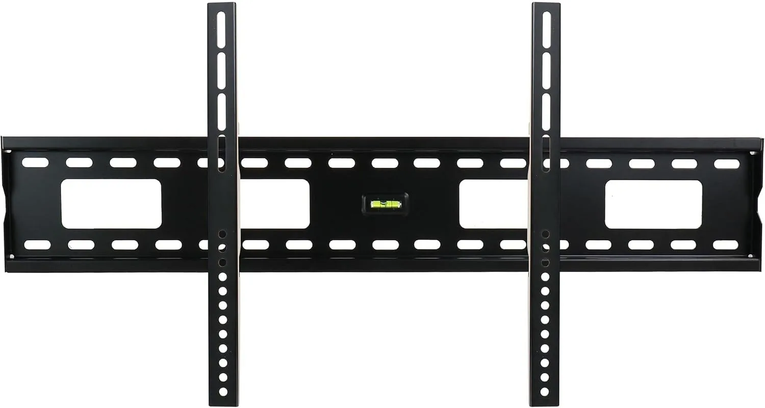 MegaMounts Fixed Wall Mount With Bubble Level For 37 - 100in Screens, Black