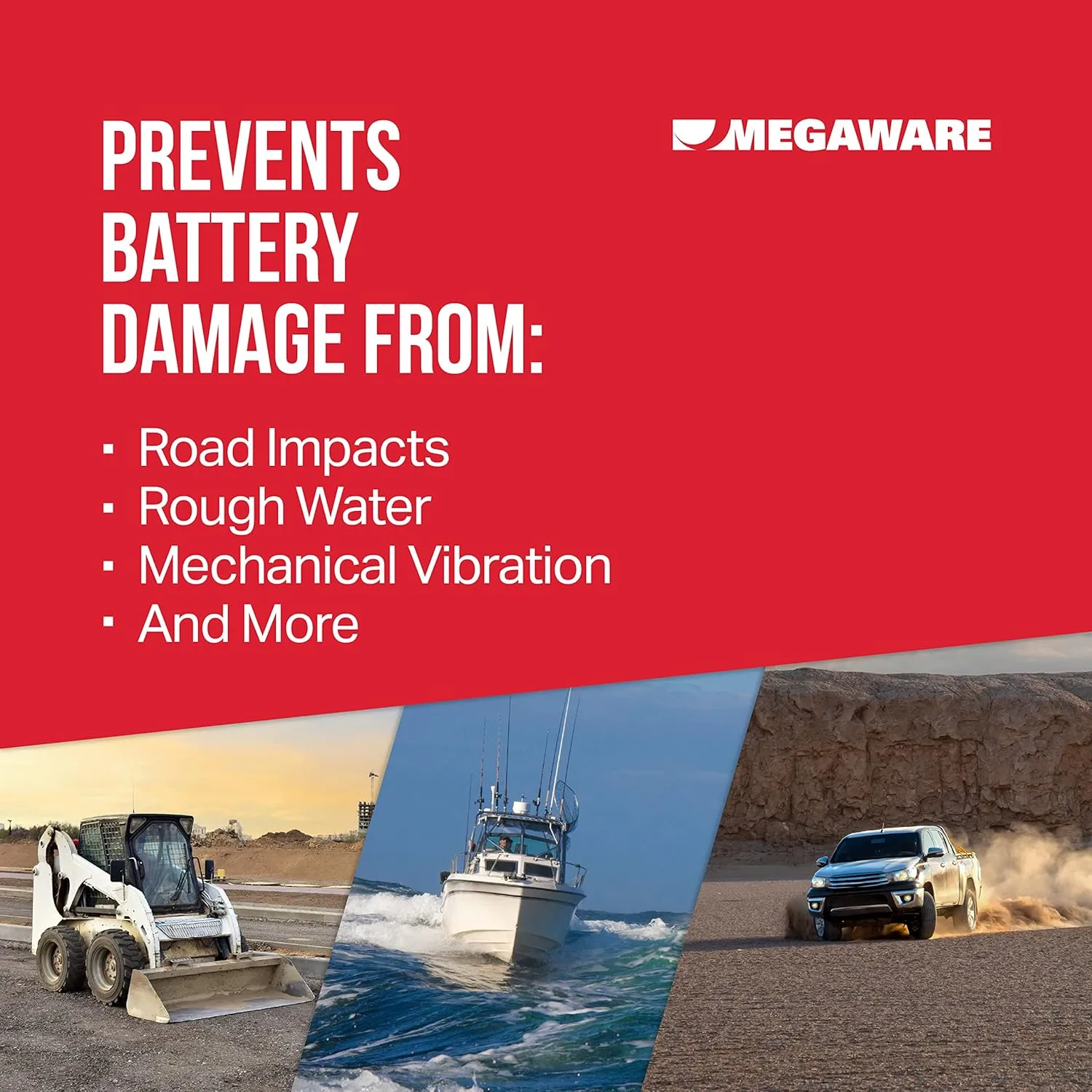 Megaware - BatteryGuard Protector - Great for Boats, RVs, Semi Trucks, and Off-Road Vehicles