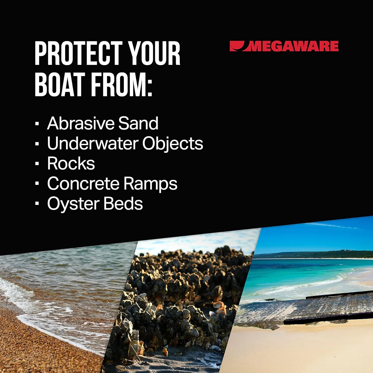 MEGAWARE KEELGUARD Self-Adhesive DIY Keel Guard 5-Inch Wide (9 Standard Lengths, 11 Colors)