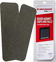 MEGAWARE KEELGUARD - Anti-Slip Traction Grip Tape - 2 Pack - Pre-Cut Safety Tape for Trailer Fenders and Steps - Prevents Slips and Falls (15 x 5 Inches)