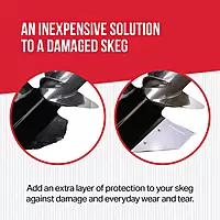 MEGAWARE KEELGUARD SkegGuard 27041 with Drain Hole - Protects Against Ramp Dragging