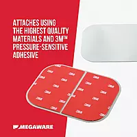 Megaware - ScuffBuster Bow Guard for Boats - Protects from Scuffs and Scratches - Stainless Steel Shield with 3M Adhesive