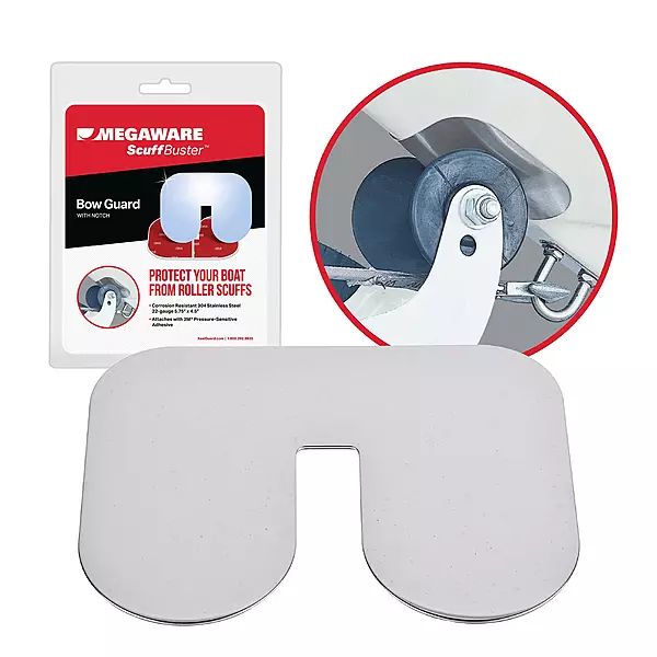 Megaware ScuffBuster XL Bow Guard - 9 x 8.75 in - 22G 304 Stainless Steel