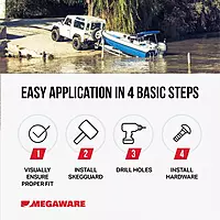 MEGAWARE KEELGUARD SkegGuard 27061 Skeg Protector - Protects Against Ramp Dragging