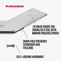 Megaware SkegPro 665 - Protects Against Damage from Ramp Dragging, Rocks