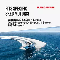 Megaware SkegPro 665 - Protects Against Damage from Ramp Dragging, Rocks