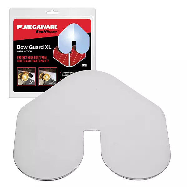 Megaware - XL ScuffBuster Bow Guard with Notch for Boats - Protects from Scuffs and Scratches