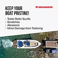 Megaware - XL ScuffBuster Bow Guard with Notch for Boats - Protects from Scuffs and Scratches