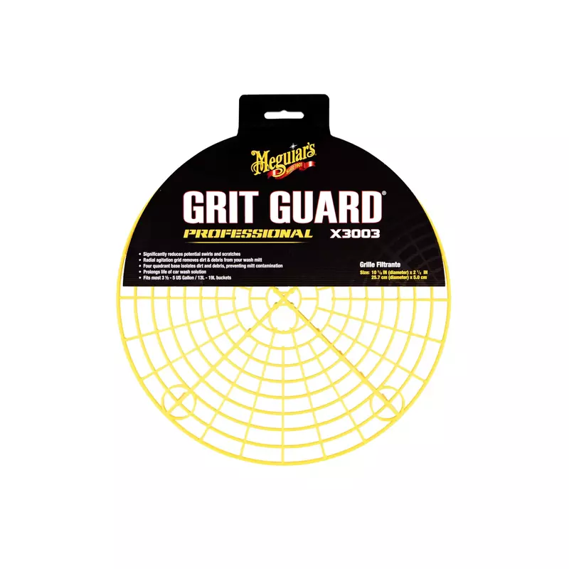 Meguiar's Yellow Bucket, Car Wash Bucket for Water and Suds - 3.5 Gallon Grit Guard