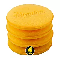Meguiar's 4-1/2" Foam Applicator Pads, 4 Count - Ultra-Soft Tight-Cell Foam