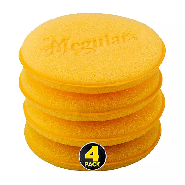 Meguiar's 4-1/2" Foam Applicator Pads, 4 Count - Ultra-Soft Tight-Cell Foam