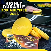 Meguiar's 4-1/2" Foam Applicator Pads, 4 Count - Ultra-Soft Tight-Cell Foam