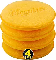 Meguiar's 4-1/2" Foam Applicator Pads, 4 Count - Ultra-Soft Tight-Cell Foam