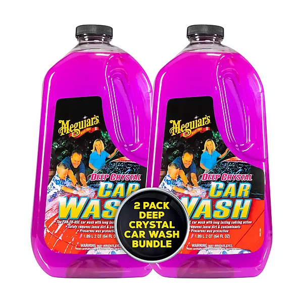 Meguiar's Deep Crystal Car Wash, pH Balanced, 64 oz (Pack of 2)