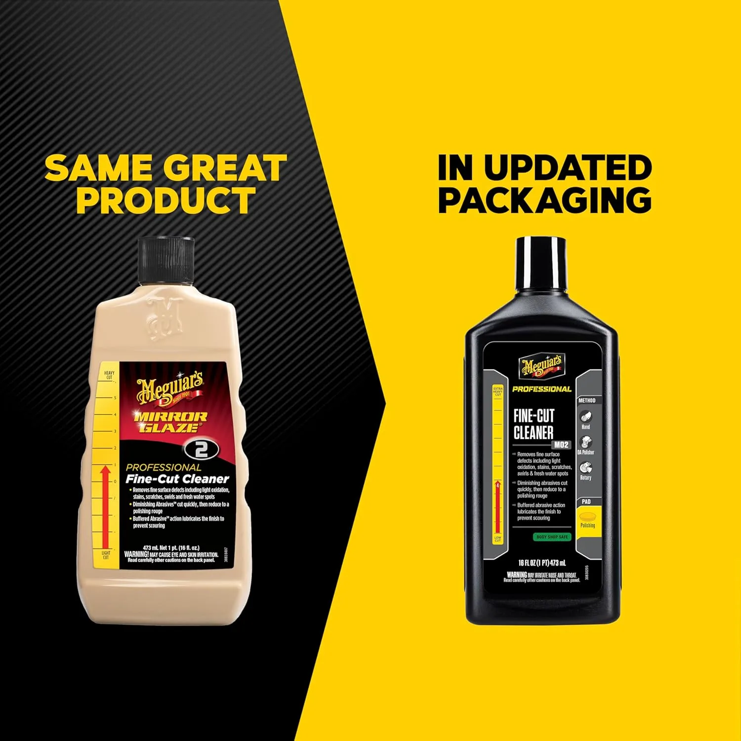 Meguiar's 1DBK7-25 M0216 Mirror Glaze Fine-Cut Cleaner - 16 oz.