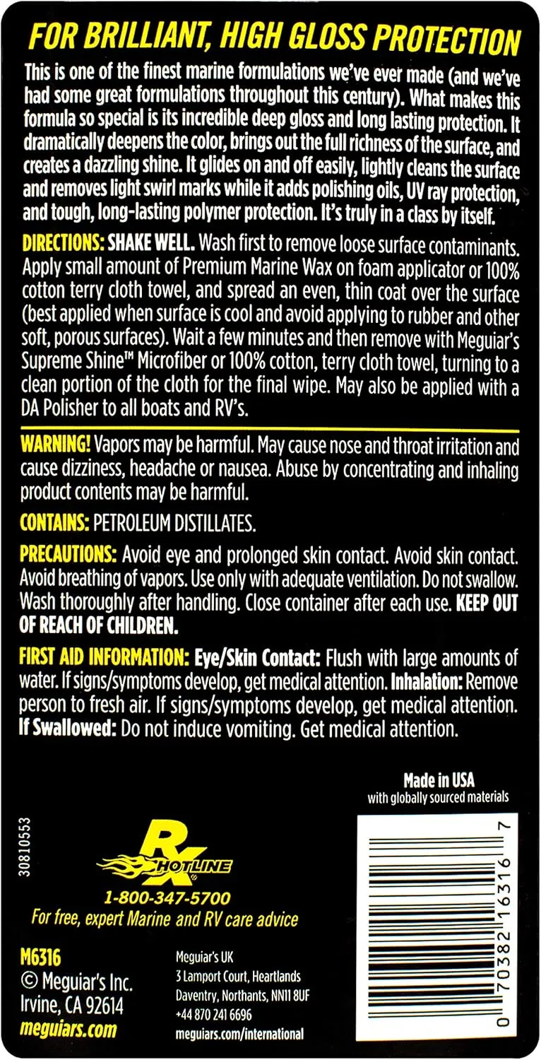 Meguiar's Flagship Premium Marine Wax